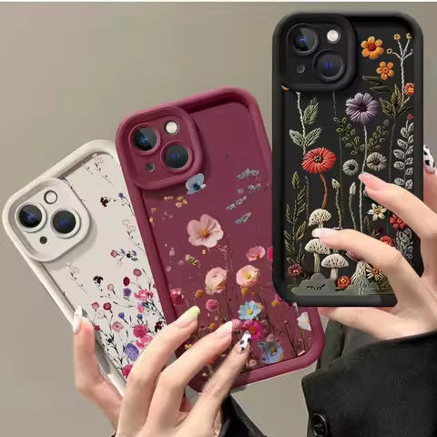 Retro Floral Pattern Case For Samsung Galaxy M54 M36 F06 M16 M15 M34 M23 M31 M51 A22 M30S M20 M11 A3