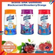 SCOTT'S DHA GUMMIES SCOTTS DHA GUMMY MULTIVITAMIN ORANGE BLACKCURRENT STRAWBERRY ASSORTED