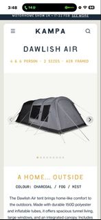 Kampa Dawlish Air 4/6人Brighton 5 series帳篷