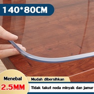 ⭐10 kali ketebalan 2.5MM ⭐Taplak Meja Transparan Bahan Mika Plastik Taplak Meja Makan PVC Transparan