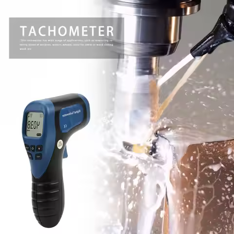 Handheld Digital Photo Tachometer RPM Meter 2.5RPM-99999RPM Non-Contact Motor Speed Meter Motor Spee