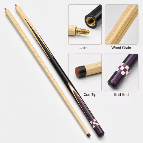 1/2 Split Billiard Cue Small Head English Snooker Table Stick Club House Public 1/2-joint Cue Eight 