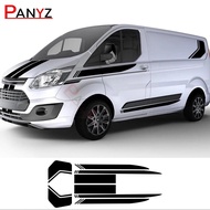 8Pcs/Lot Car Stickers For Ford Transit Tourneo Custom MK7 MK8 MK9 Sport STRIPE KIT Van Vinyl Decals 