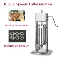 Fritters machine KT WARE Churros Maker Machine Stainless Steel Heavy Duty  Manual Spanish Churrera C