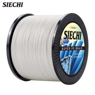 SIECHI 1,000m Braided Fishing Line 8 Braided PE Fishing Line Wear-Resistant Smooth Braided Fishing L