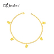 MJ Jewellery Gold Bracelet T111J, 916 Gold & 375 Gold