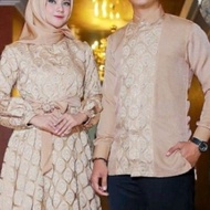 pesta Couple Keluarga Mewah Baju Modern Pasangan Muslim Kondangan Keki