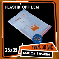 Plastik Opp Lem 25X35 (1000 Lbr) Sablon 1 Warna Best Seller!!!