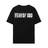 Áo Thun Cotton Nguyên Chất Tay Ngắn In Chữ FOG FEAR OF GOD Season 5 Phong Cách Mới S-5XL