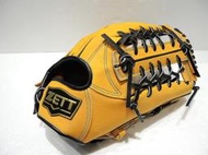 日本品牌 ZETT 552系列 硬式 棒壘球野手手套 T網檔 原皮黃(BPGT-55237)附贈手套袋
