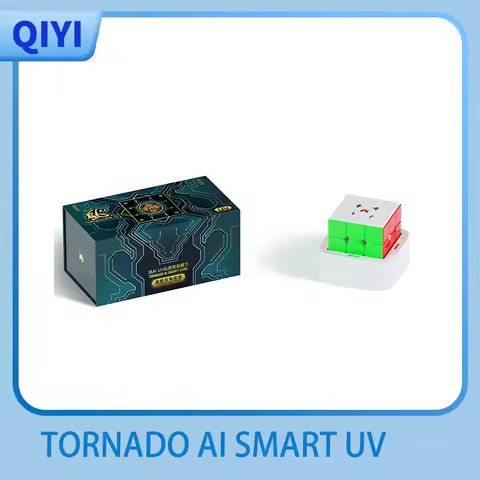 [JudyCube] Qiyi Tornado V4 AI Smart Cube UV Charging Box Version 3x3 Magnetic Magic Cube Fidget Toys