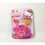 Mainan Anak Kamera Lampu Proyektor Gambar Hello Kitty Camera Pink 1689