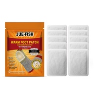 Jue-Fish Foot Warmer Outdoor Portable Adhesive Self-Heating Foot Warmer Natural Long-Lasting Warm Fo