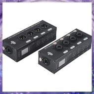 (Y W Z H)1Pair 4-Channel 3-Pin XLR or 6.3Mm Audio and  over Network Cable Extender,  Network Extende