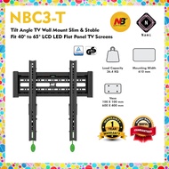NB North Bayou NBC3-T Adjustable Tilt Angle TV Wall Mount Slim &amp; Stable Bracket Fit 40" to 65" LCD LED Flat Panel TV
