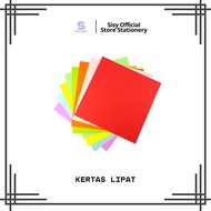 Origami Folding Paper 10x10 cm / 12x12 cm (1 Side) Children's Skill Craft Paper Origami Paper