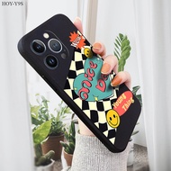 Huawei Y9S Y9 Y7A Y7P Y6 Y6S Y6P Y7 Pro Prime 2019 Y8P 2020 2018 Full Cover Phone Case Casing For Cartoon Plaid Love Smiley Soft Silicone Square Camera Protection Shockproof Cases