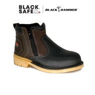 Kasut Keselamatan Lelaki Black Hammer Men 4000 Series Mid Cut with Double Zip Safety Shoes BH 4102