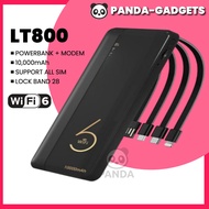 2-In-1 Powerbank + Modem 4G LTE MiFi LT800 MOD Unlimited WiFi Hotspot Portable Router With 10000mAh 