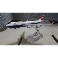 British Airways Airlines B-747 Model Display Miniature Diecast *loose tail flap *detailed *beautiful