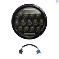 1Pcs 7 inch Car Motorcycle LED Headlight 200W 6000K IP67 Waterproof DRL/Low Beam/High Beam 7'' Round