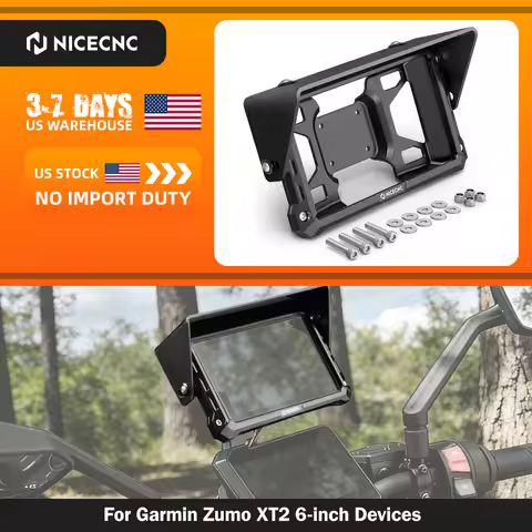 For Garmin Zumo XT2 6" Devices Protective Case + Adjustable Sun Visor Kit For Honda Africa Twin CRF1