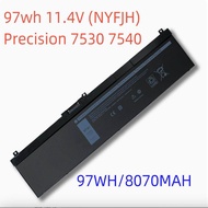 Suitable for Dell Precision7540 7730 7530 7330 7740 NYFJH Laptop Battery