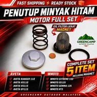 𝗣𝗘𝗡𝗨𝗧𝗨𝗣 𝗠𝗜𝗡𝗬𝗔𝗞 𝗛𝗜𝗧𝗔𝗠 OIL CAP AVETA VS110 VS115 DY115 AVETA RANGER 110 COVERSET WMOTO RT3 ES125 EXTRE