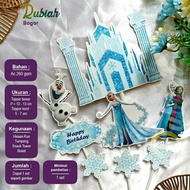 Cake topper plus / cake hisan / Frozen Castle cake skewer