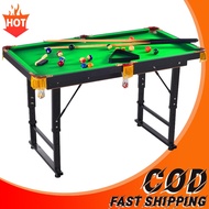 【In Stock】120CM Billiard Table Set For Kids Snooker Table Pool Table Adjustable Metal Leg Pool Table