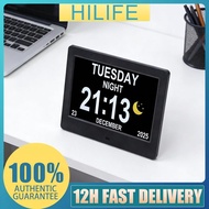 hilife-SG 7 Inch Digital Calendar Multifunctional Clock with Date Display Automatic Dimming and Dayl