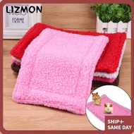 LIZMON Small Animal Soft Plush Nest Double-sided Sleep Pad Winter Warm Hedgehog Rabbit Chinchilla