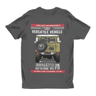 Vintage Retro Cruiser Gear FJ 40 Charcoal T-Shirt