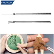 STUDYTOOL Pottery Texture Tool 7 Pin Needle Pen Ceramics Feather Tools Polymer Clay Sculpting Modeli