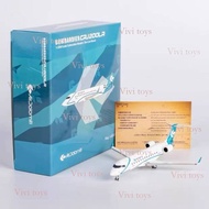 {{Vivi toys }} NG Models 1/200 CRJ-200LR I-ADJB Gold Metal Airplane Model Air Dominiti 251212 DV1C