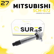 คอยล์จุดระเบิด MITSUBISHI LANCER EX MIVEC 1.8 & 2.0 / เครื่อง 4B10 - ตรงรุ่น 100% - SCM-672 - SURES