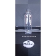 250ML ALMOND BOTTLE WITH SN CAP / 250ML WATER BOTTLE / 250ML PLASTIC BOTTLE