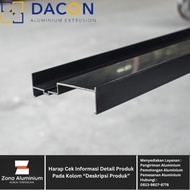 Aluminium DACON ANODIZING DOFF 9104 Untuk Rel Samping Sliding Door