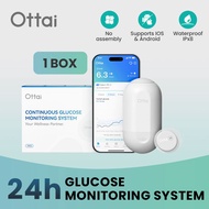 Ottai CGM Continuous Glucose Monitoring 24h*2 weeks Real Time Dynamic Blood Glucose Monitor Diabetes
