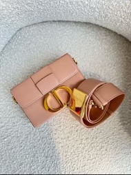 Christian Dior 30 Montaigne Box Bag Rose Des Vents Calfskin