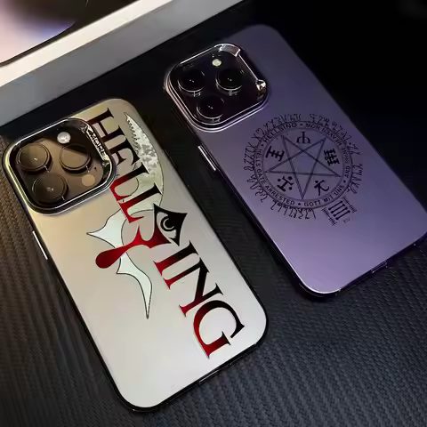H-Hellsing Anime Cool Phone Case For IPhone 17 16 15 14 13 12 11 Pro Max Air Multicolor Matte Metall
