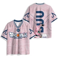2026 Anime Dragon Ball Kid Buu 02 Black Purple 3DV Collar Children's Unisex T-shirt Street Wear Shor
