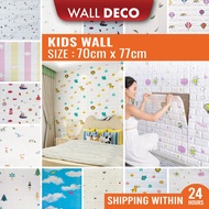 XL : 70CM X 77CM [[ KIDS WALL ]] 3D WALL PAPER DINDING WALLPAPER KITCHEN 3D WALLPAPER DINDING BILIK 