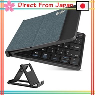 [Direct from Japan]Ewin Folding Bluetooth 5.1 Keyboard Japanese Layout Wireless Thin Switchable for 