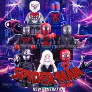 Compatible with Lego Spider-Man Parallel Universe Movie New Era Shadow Gwin Little Black Spider Pig Building Blocks Toy VNUR