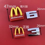 Logo Xe Hơi Dùng Cho Xe Mercedes-Benz Amg Nhãn Dán McDonald Nhãn Dán Xe BMW M5 M2 M3 M Logo Đuôi Xe 