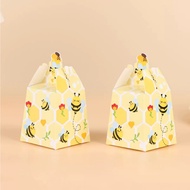 10PCS Paper Bee Gift Boxes Bee Candy Boxes Party Favor Boxes Wedding Favor Candy Boxes For Party Dec