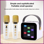 Wireless Karaoke Machine Portable Karaoke Machine with Microphone Intelligent Lighting Entertainment Speaker for tamsg