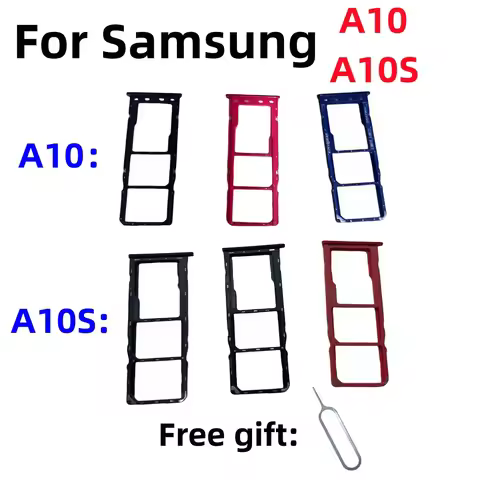 SIM Card SD Card Tray chip slot drawer card Holder For Samsung Galaxy A10 A10S SM-A105 A107 A105F A1