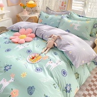 Four-Piece Set Three-Piece Set Bed Sheet Duvet Cover Children's Dormitory Factory Student Summer Qui
